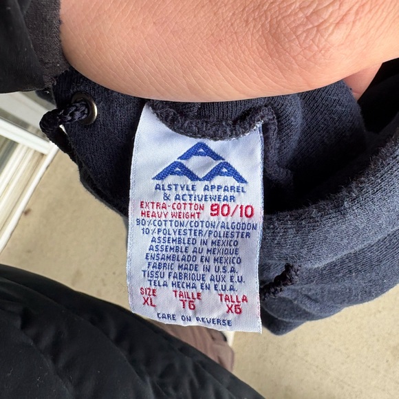 VTG 90s Kokanee Promo Hoodie Boxy Cropped Fit XL - Picture 7 of 7